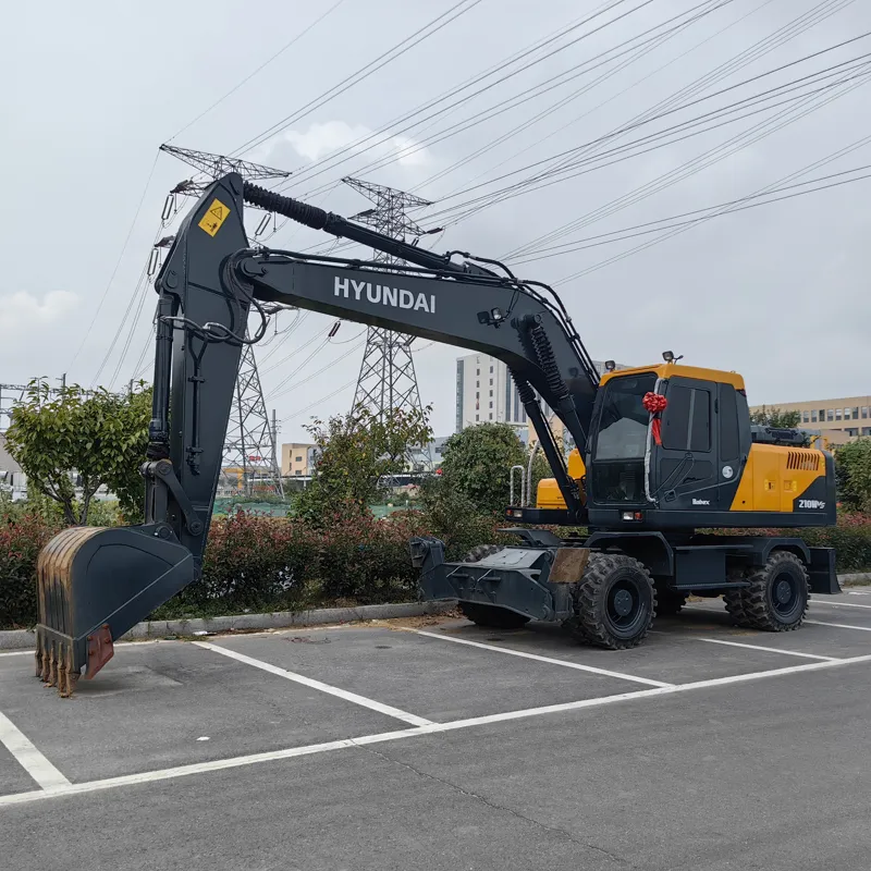 Used hyundai wheel 210  excavator