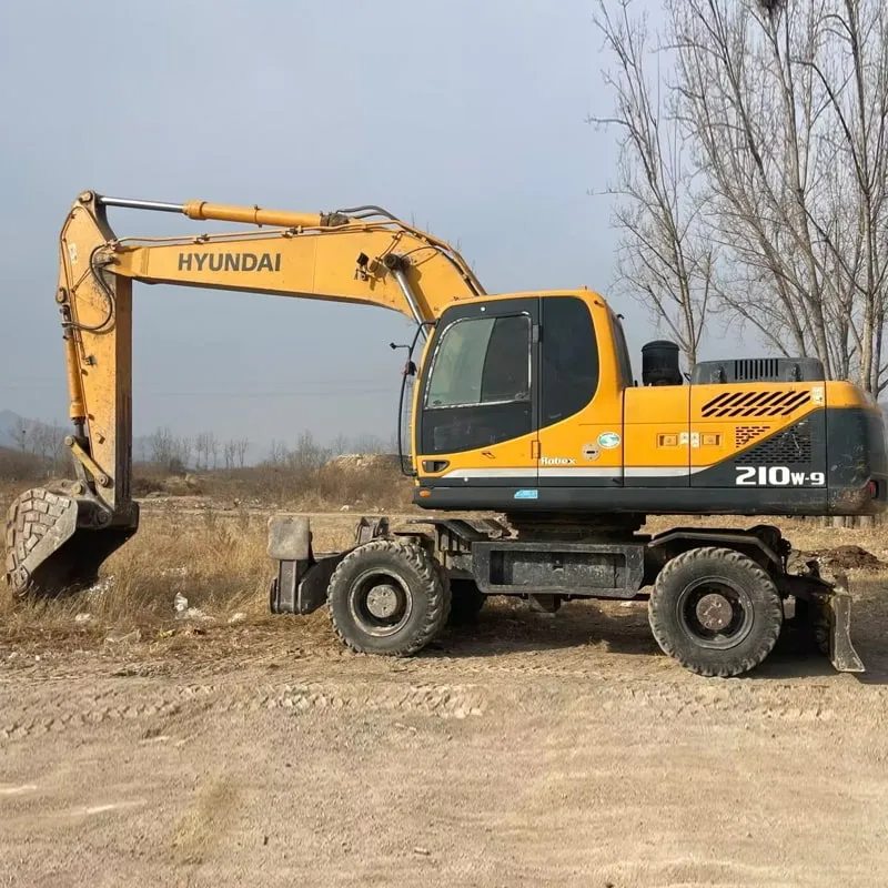 Used hyundai 210 wheel excavator