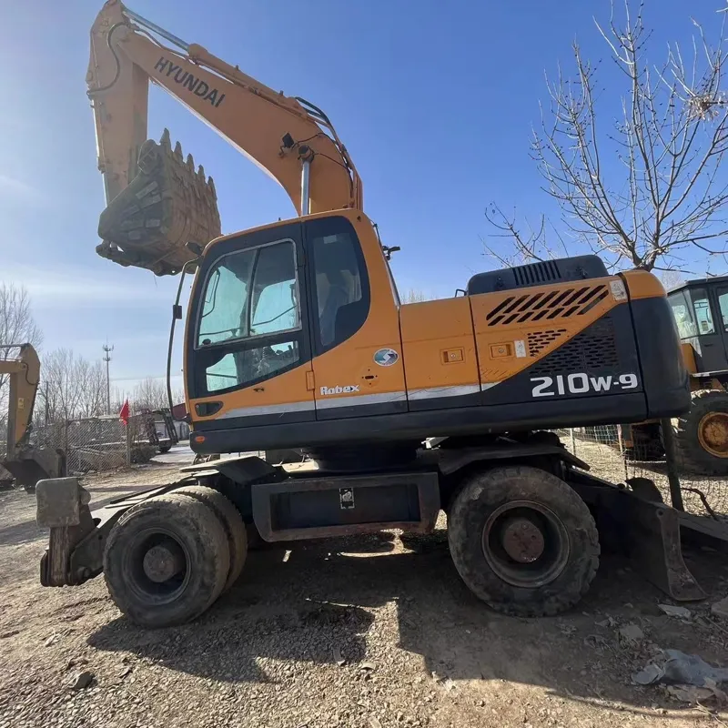 Used hyundai 215 wheel excavator